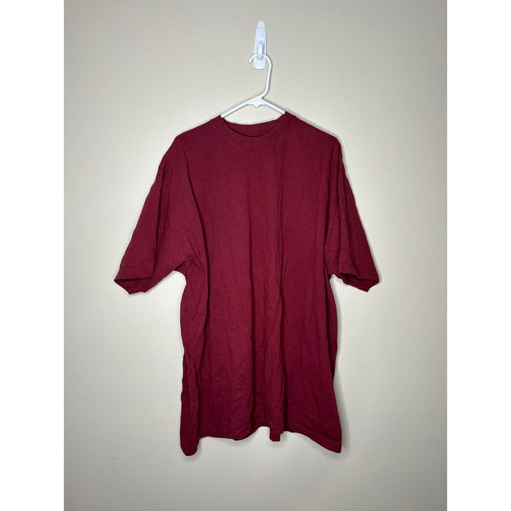 Men’s size 3XL 100% cotton red 777 triple seven T-shirt basic tee plain color
